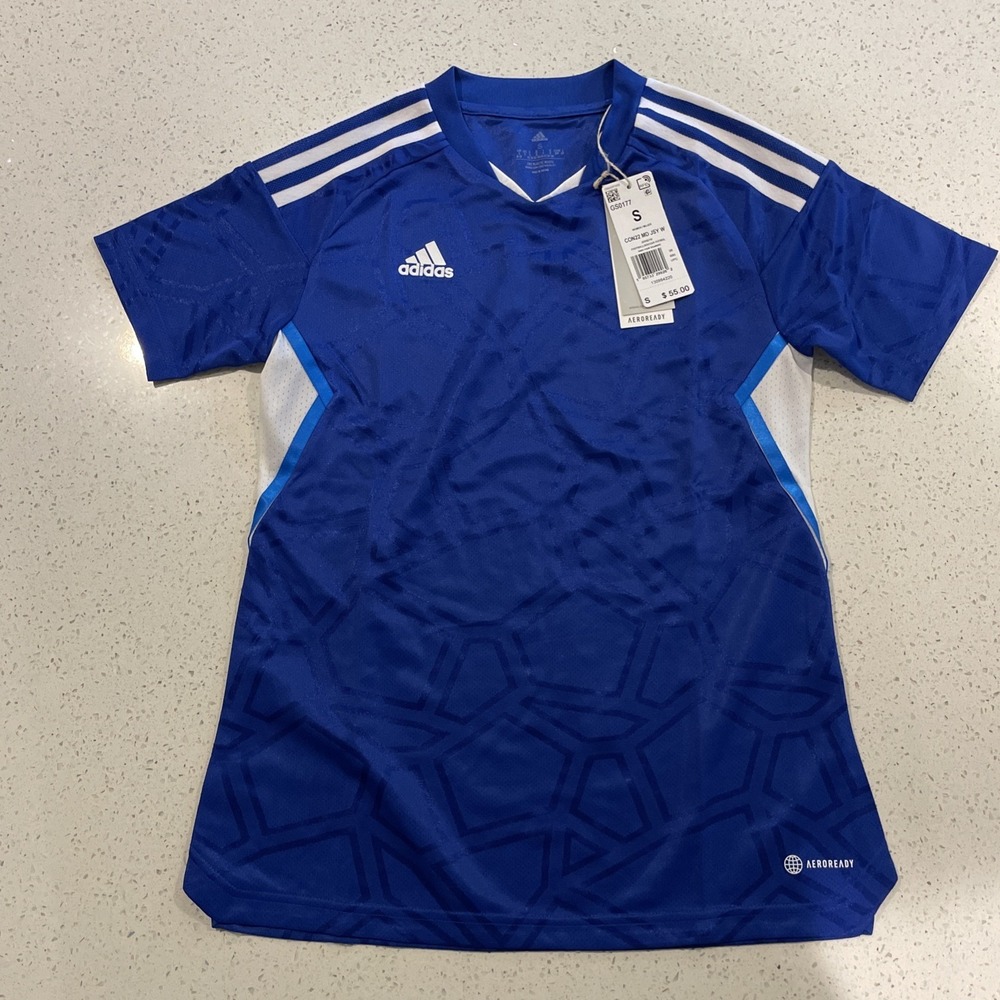 Adidas Condivo 22 Match‎ Day Jersey Royal Blue Top Women's Small GS0177 NWT